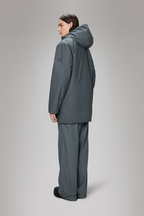 Rains Lohja Long Insulated Cargo Jacket Lagoon