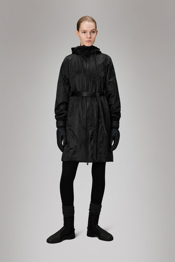 Rains Lohja Long Insulated Curve Jacket Coal