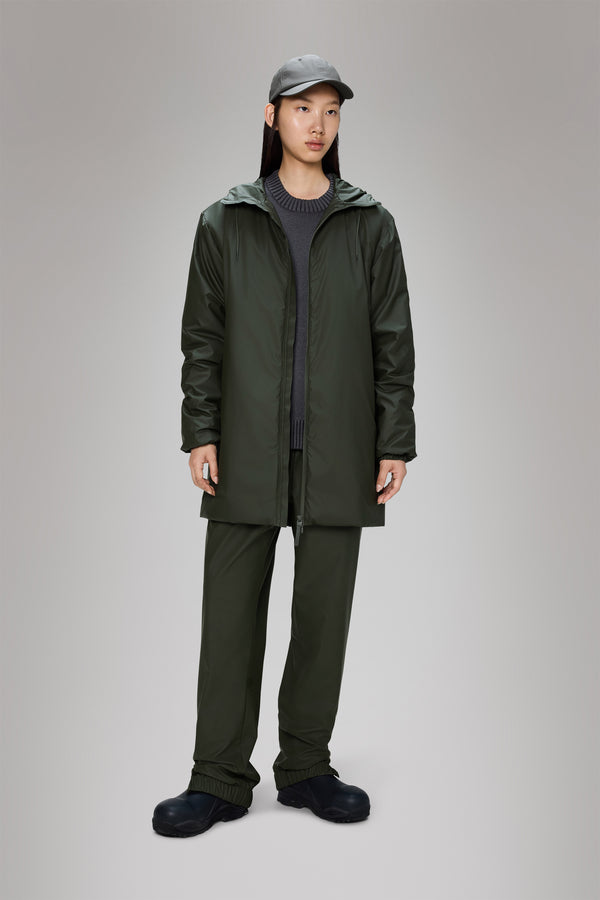 Rains Lohja Long Insulated Jacket Green