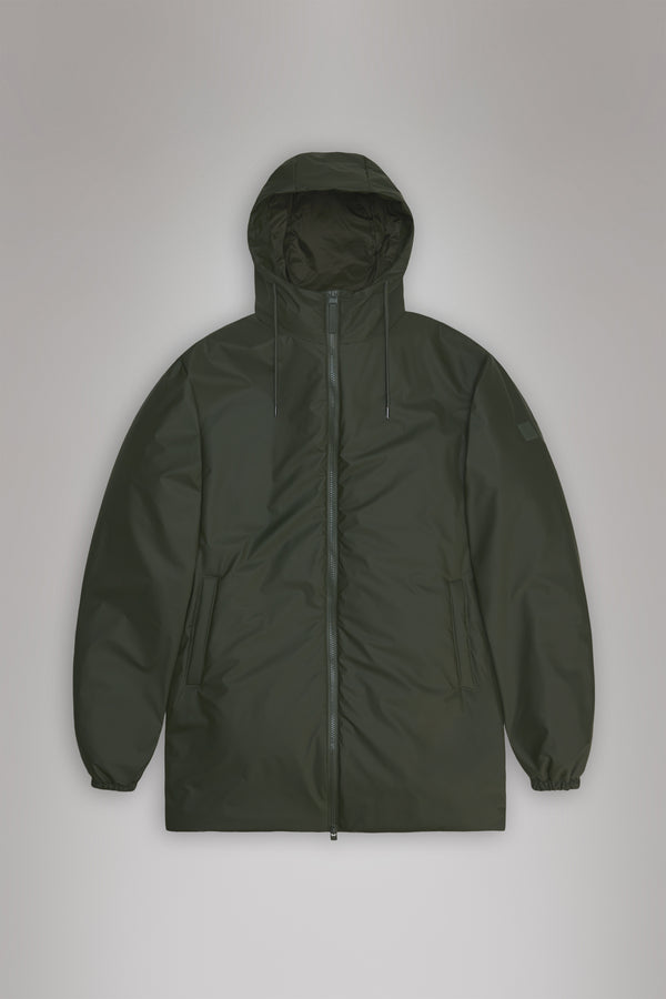 Rains Lohja Long Insulated Jacket Green