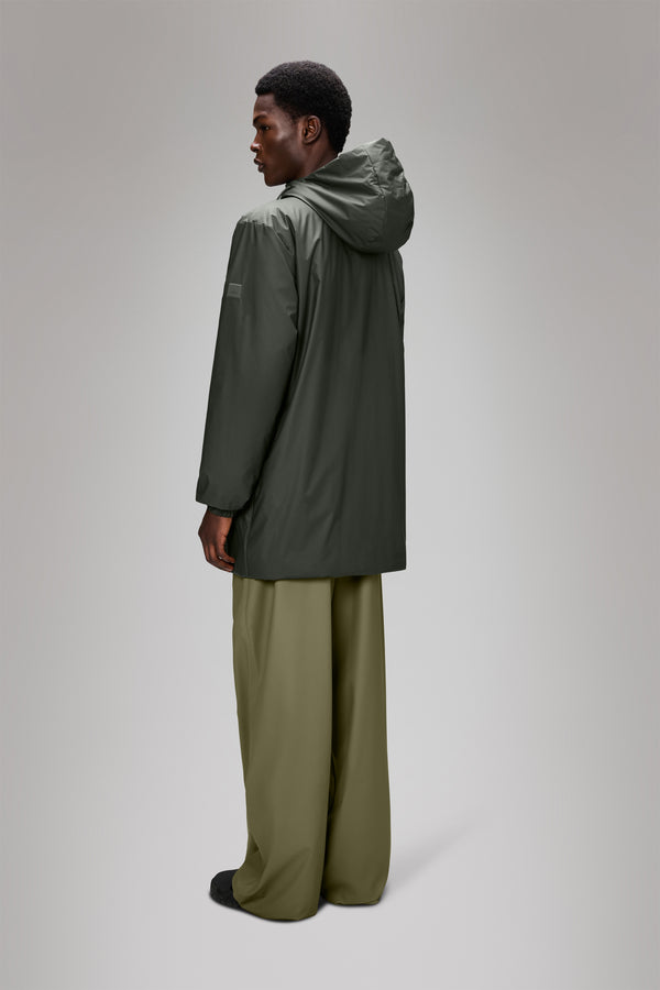 Rains Lohja Long Insulated Jacket Green