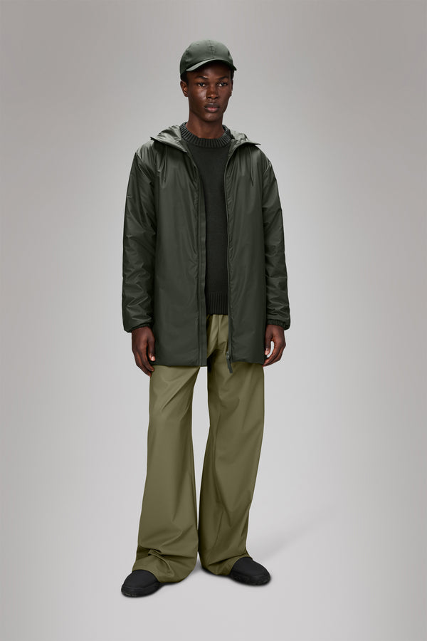 Rains Lohja Long Insulated Jacket Green