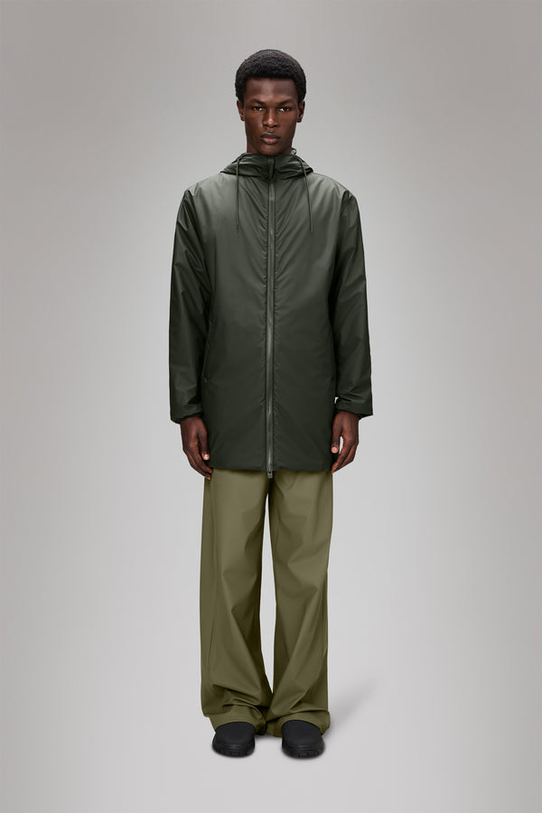 rains Lohja Long Insulated Jacket Green