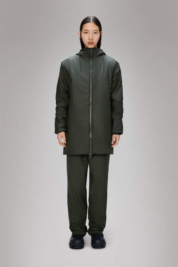 rains Lohja Long Insulated Jacket Green