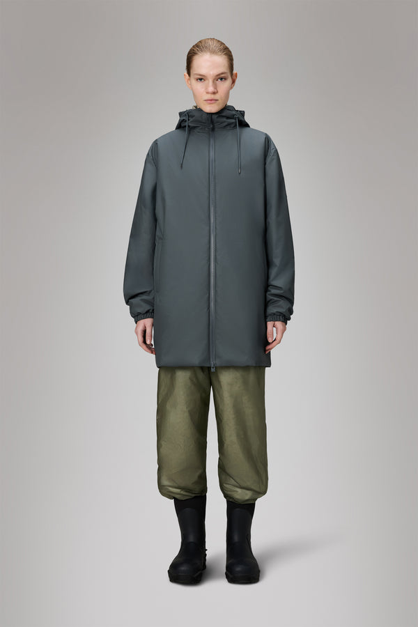 rains Lohja Long Insulated Jacket Lagoon