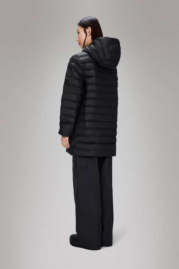 Rains Lohja Long Puffer Jacket Black