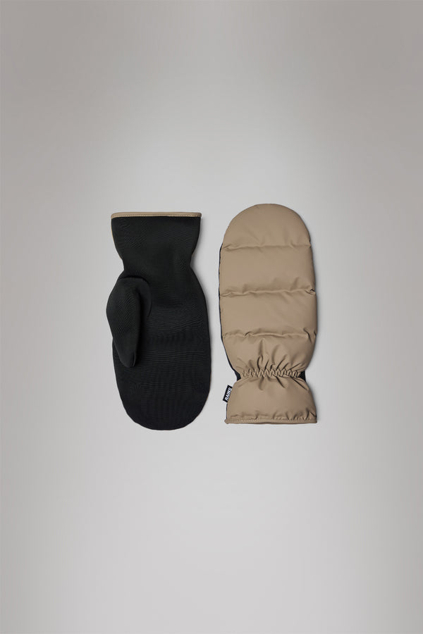 rains Lohja Puffer Mittens Beige