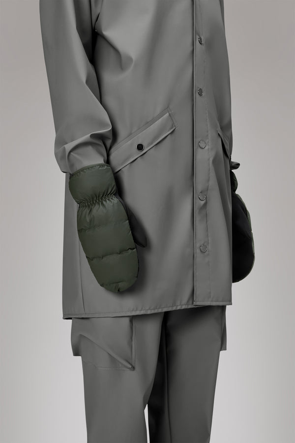 Rains Lohja Puffer Mittens Green