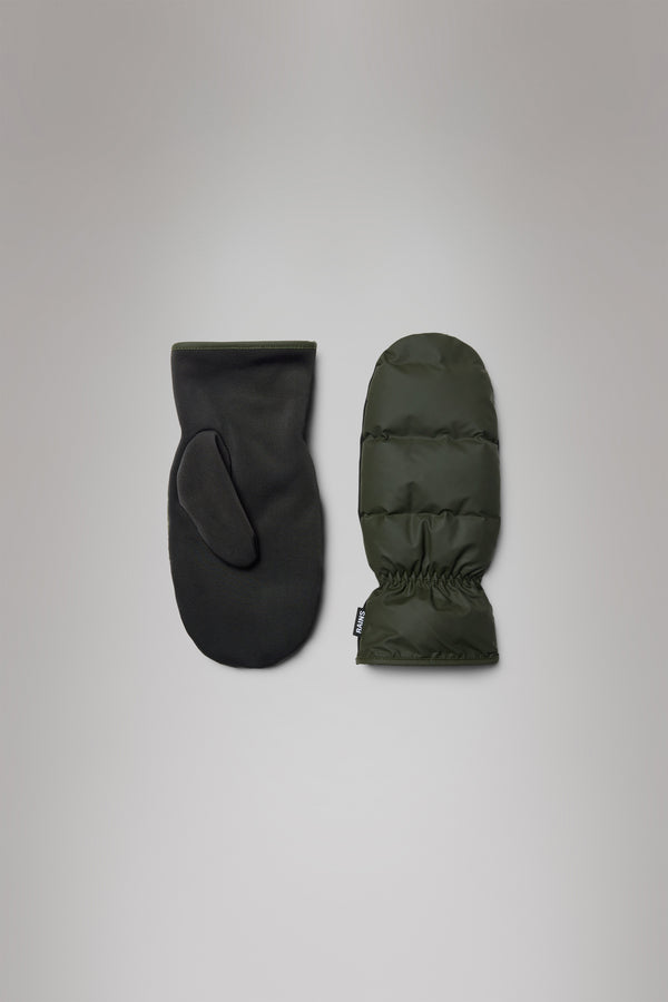 rains Lohja Puffer Mittens Green