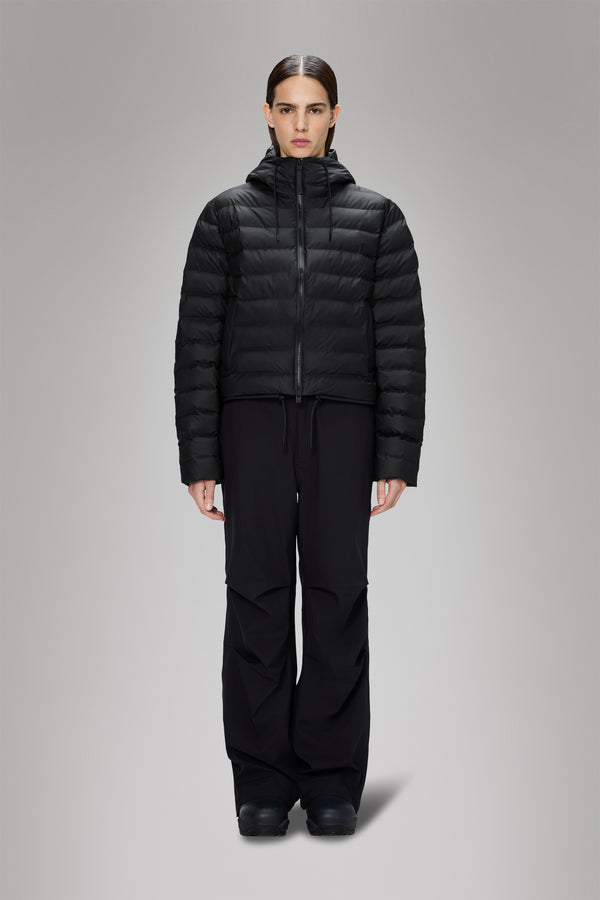rains Lohja Short Puffer Jacket Black