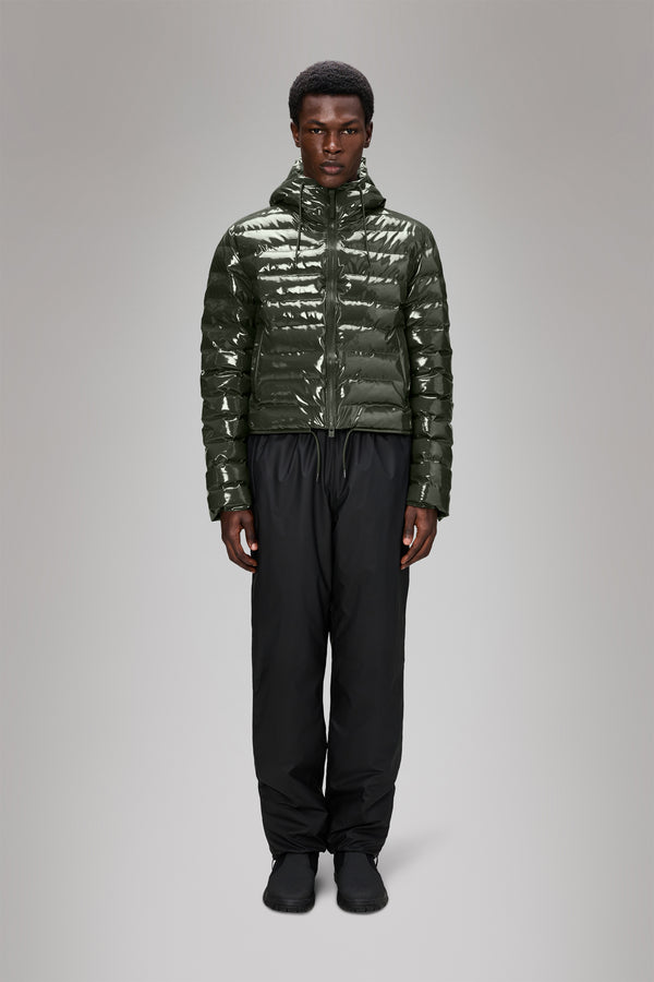 rains Lohja Short Puffer Jacket Swamp