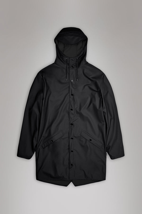 Rains Long Jacket Black
