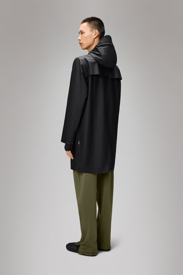 Rains Long Jacket Black