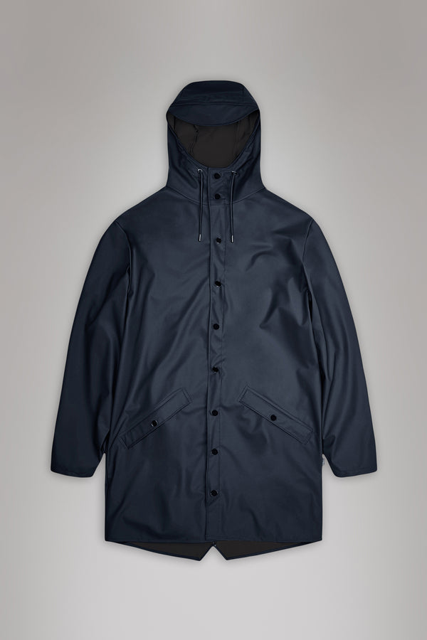Rains Long Jacket Navy