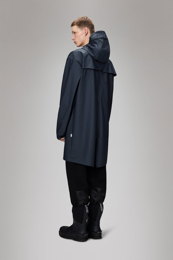 Rains Long Jacket Navy