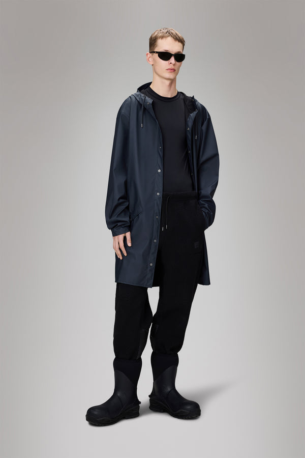 Rains Long Jacket Navy