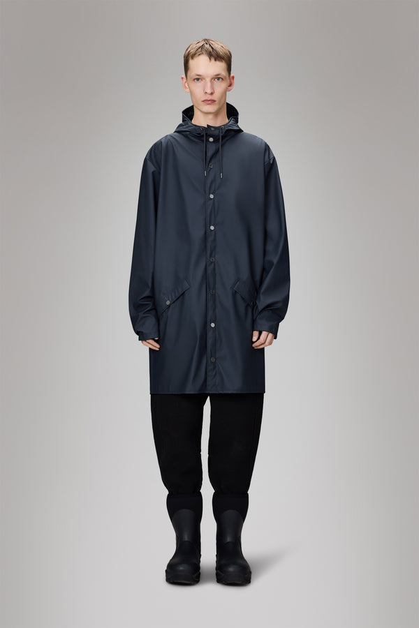 rains Long Jacket Navy