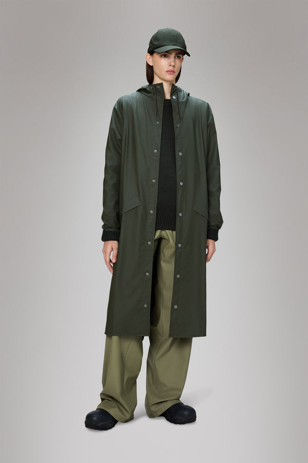 Rains Longer Jacket Green