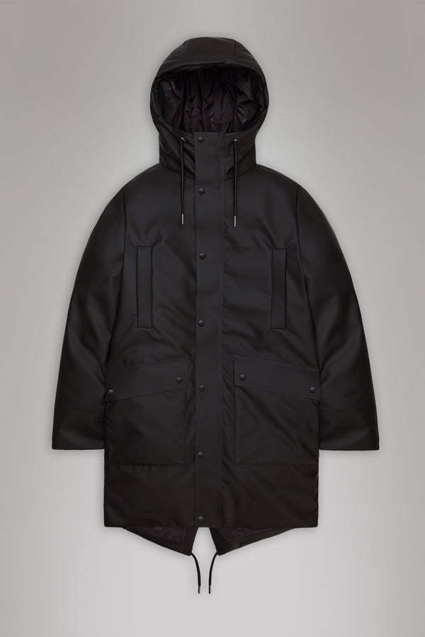 Rains Nome Long Parka Black