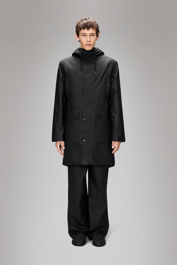 Rains Nome Long Parka Black