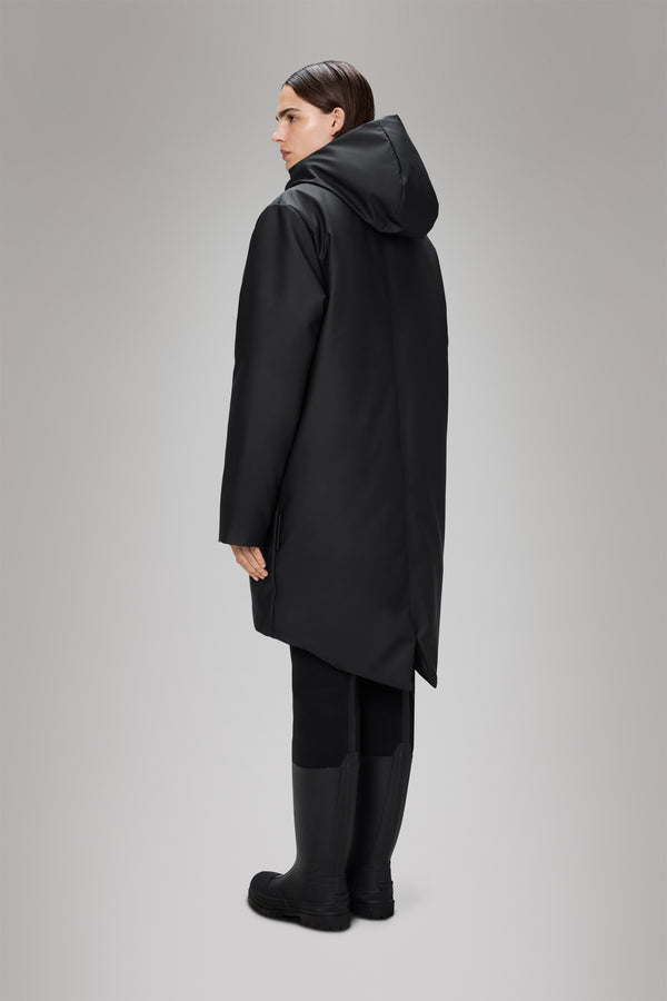 Rains Nome Long Parka Black