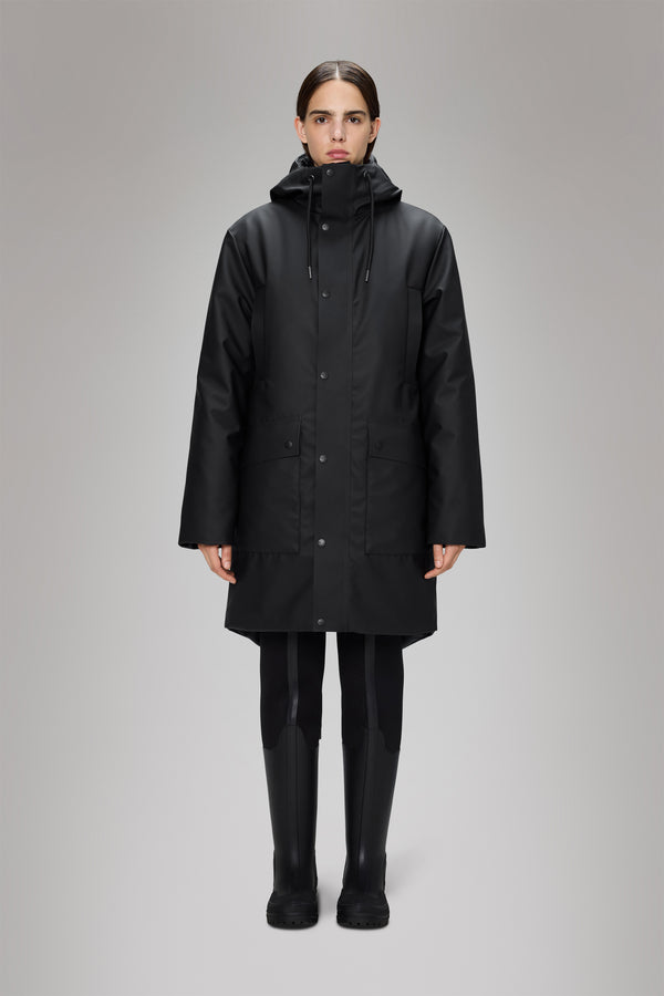 rains Nome Long Parka Black