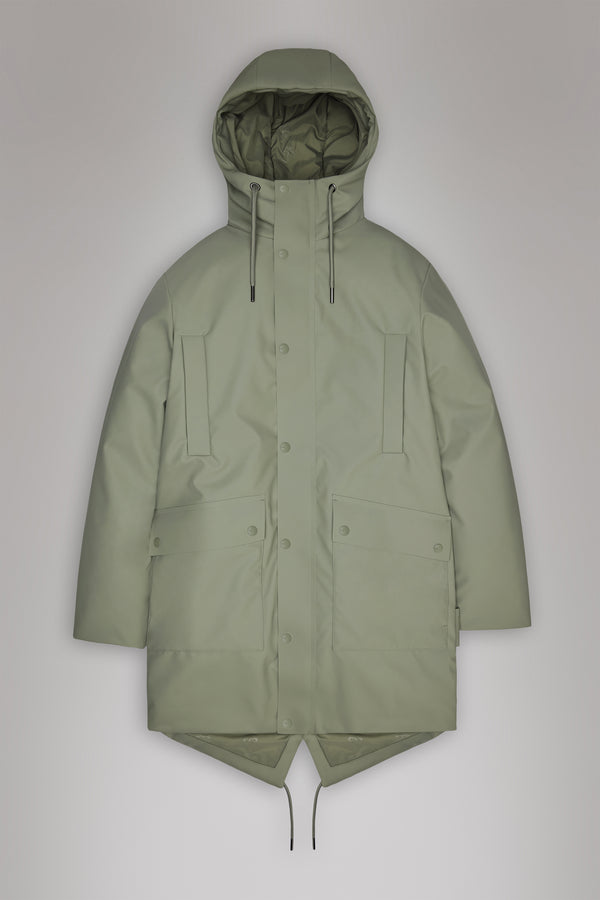 Rains Nome Long Parka Drift