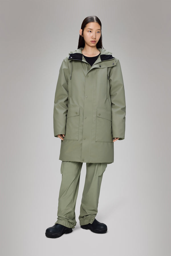 Rains Nome Long Parka Drift