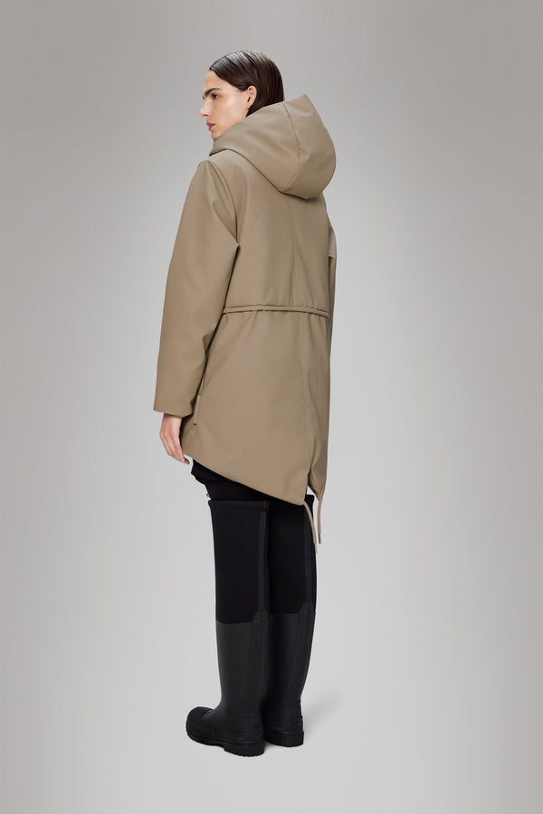 Rains Nome String W Parka Beige