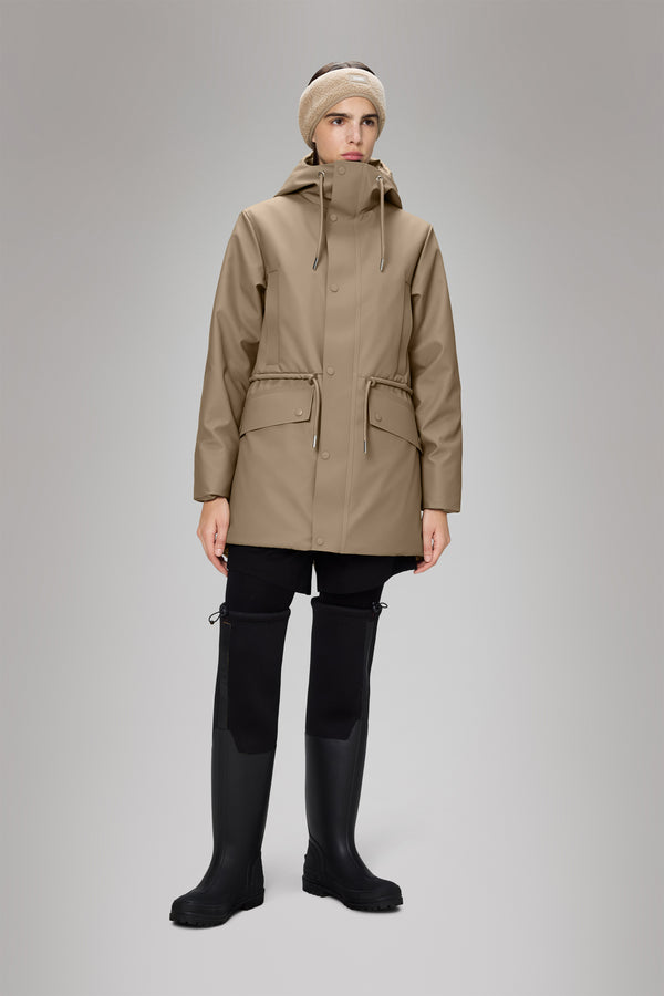 Rains Nome String W Parka Beige