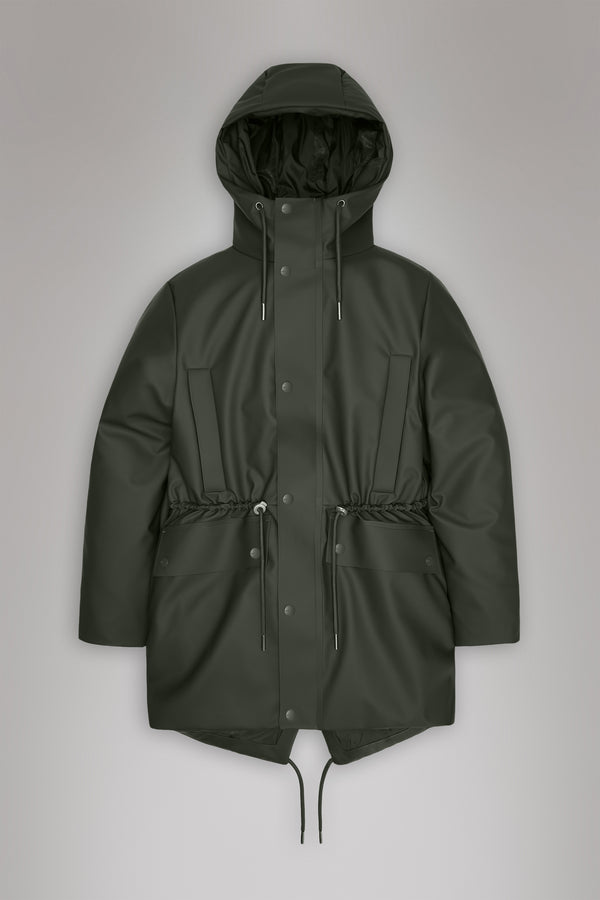 Rains Nome String W Parka Green