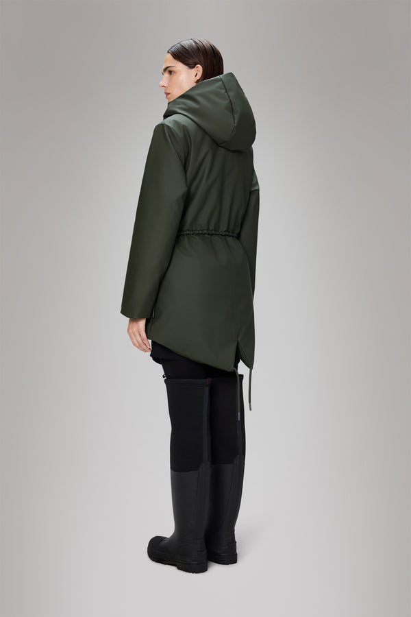 Rains Nome String W Parka Green