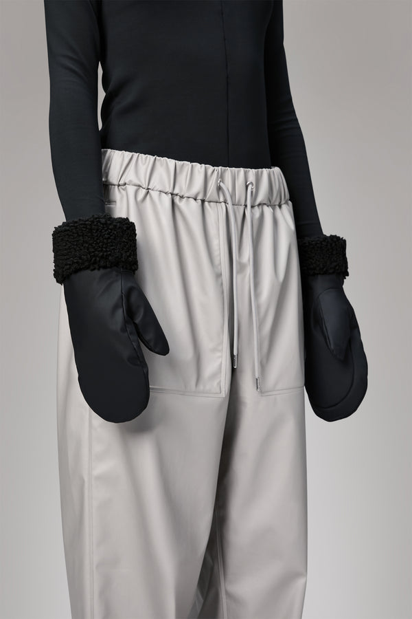Rains Puffer Fleece Mittens