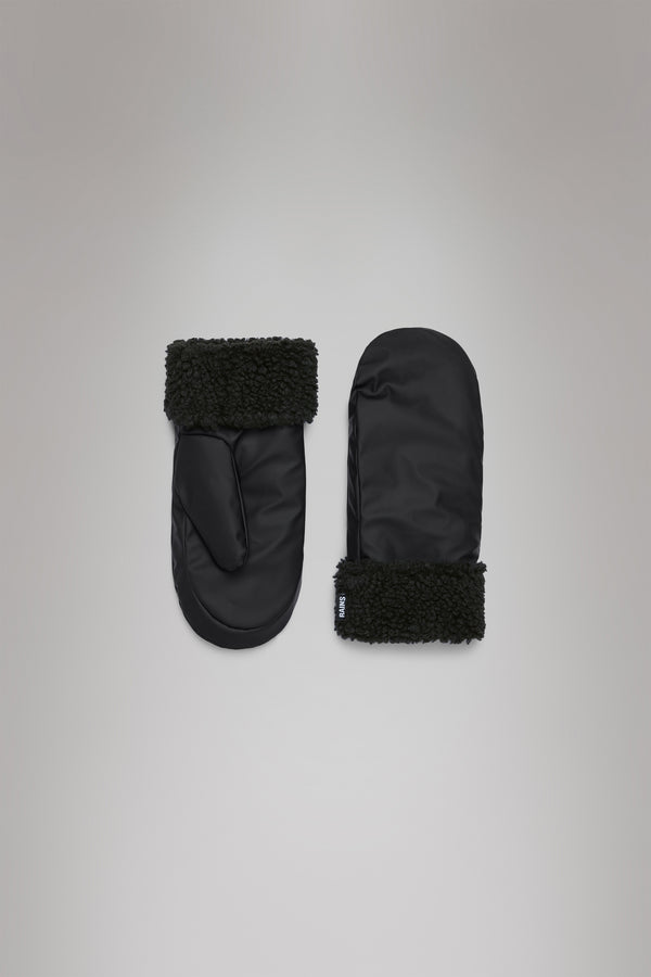rains Puffer Fleece Mittens