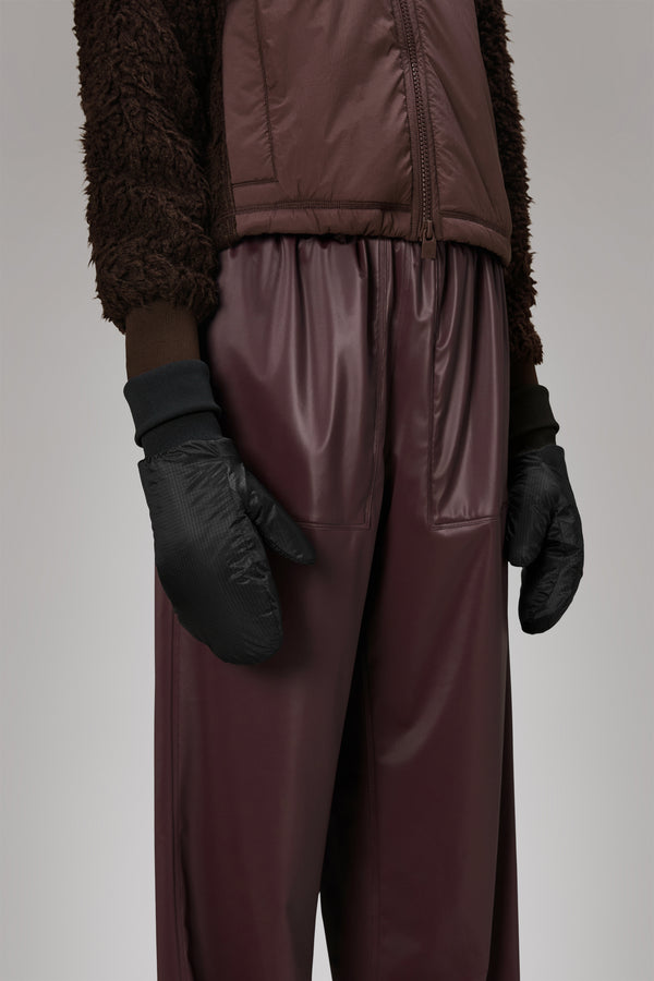 Rains Puffer Mittens Ripstop Black