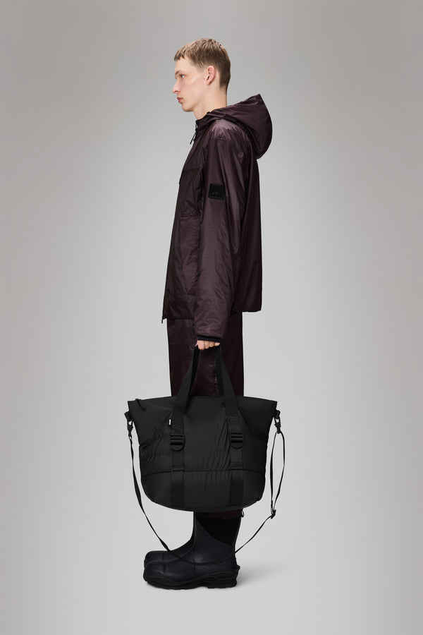 Rains Puffer Mix Tote Bag Mini Black