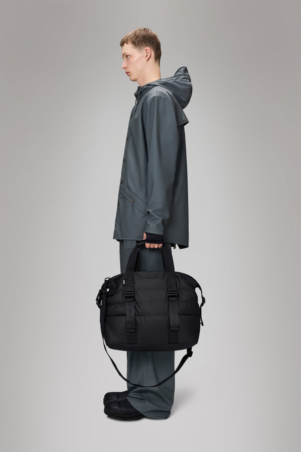 Rains Puffer Mix Weekend Bag Small Black