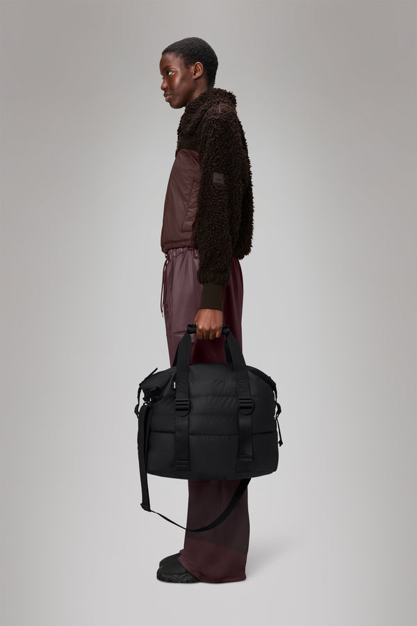 Rains Puffer Mix Weekend Bag Small Black