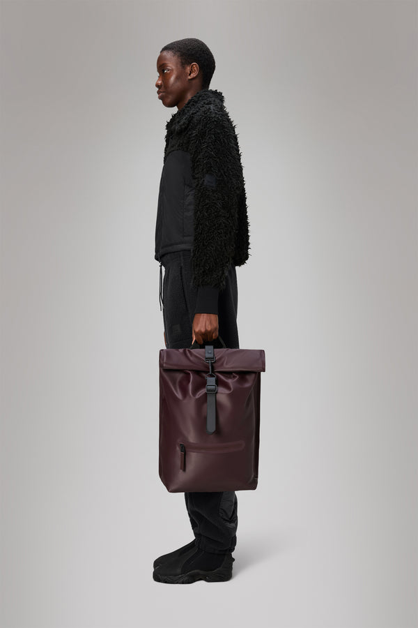 Rains Rolltop Rucksack Depth