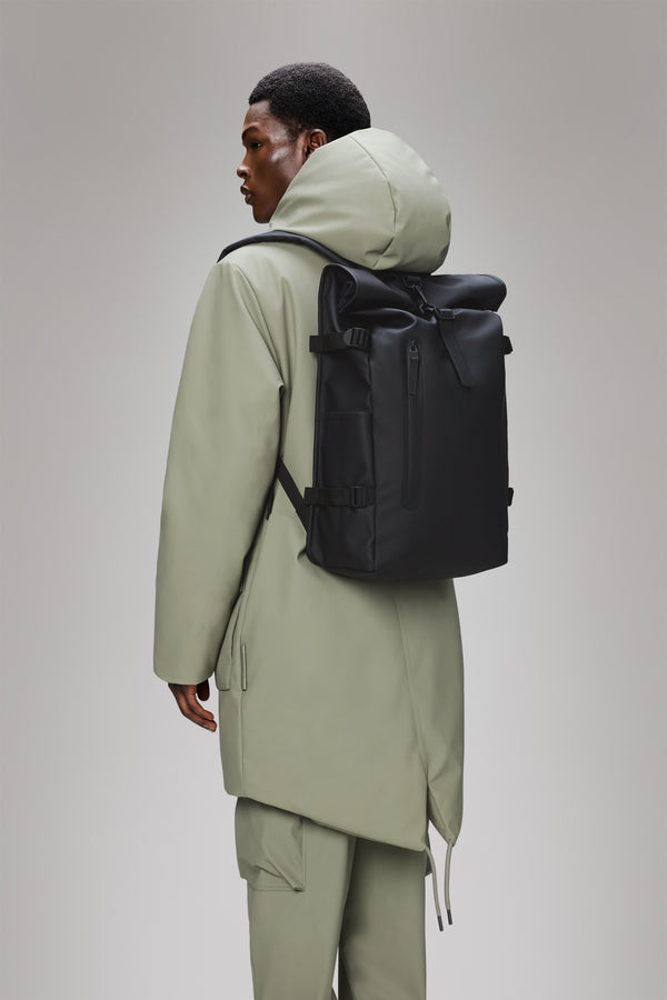 Rains Rolltop Rucksack Large Black