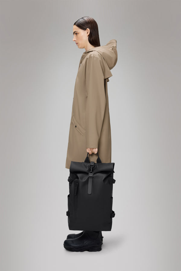 Rains Rolltop Rucksack Large Black