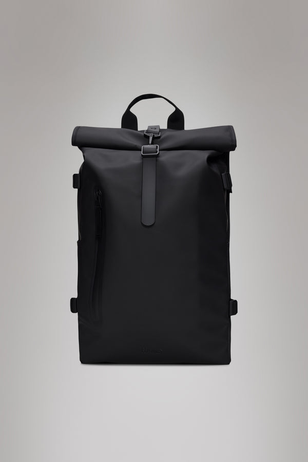 rains Rolltop Rucksack Large Black