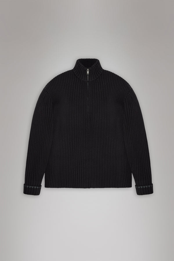 Rains Sapa Half Zip Knit Black