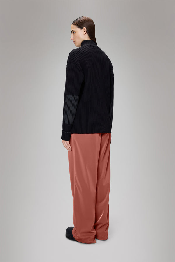 Rains Sapa Half Zip Knit Black