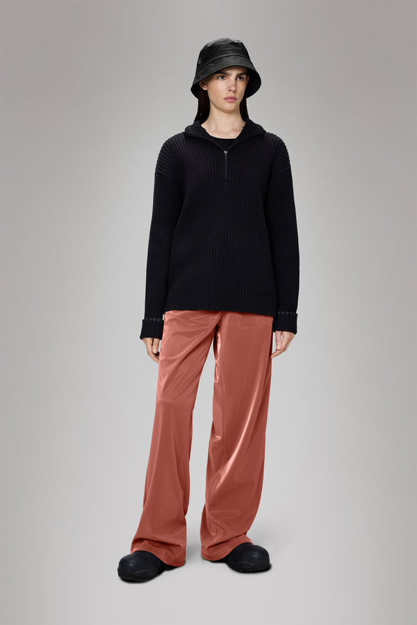 Rains Sapa Half Zip Knit Black