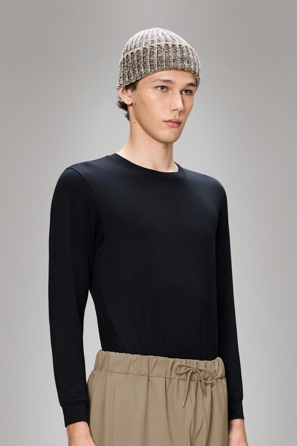 Rains Sapa Knit Beanie Beige/Black