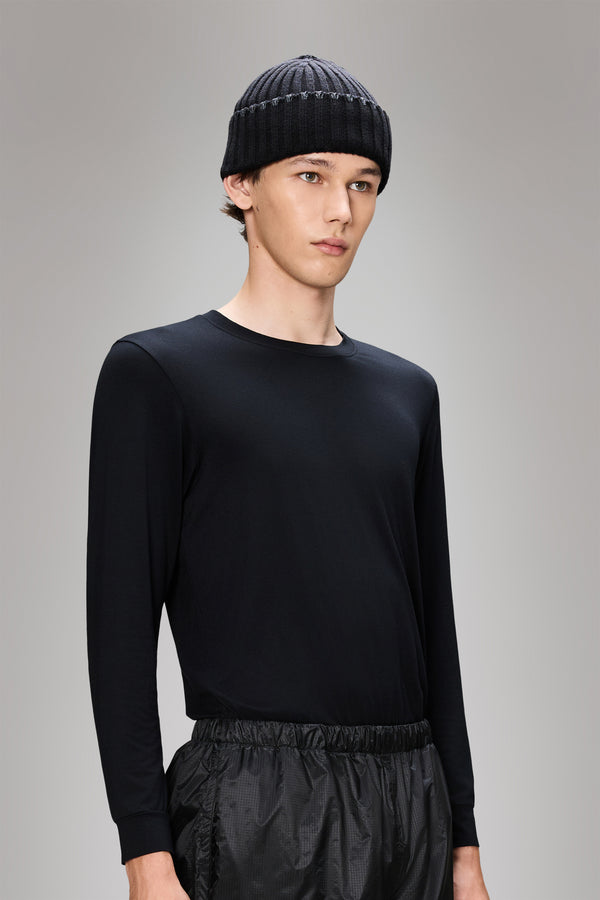 Rains Sapa Knit Beanie Black