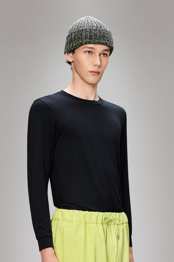 Rains Sapa Knit Beanie Black/Acid