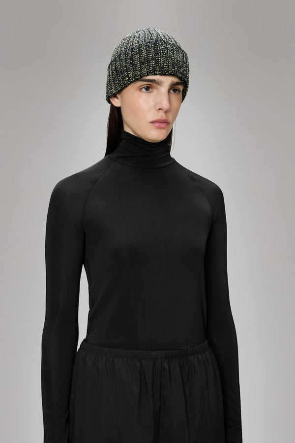 Rains Sapa Knit Beanie Black/Acid