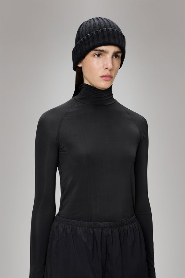 Rains Sapa Knit Beanie Black